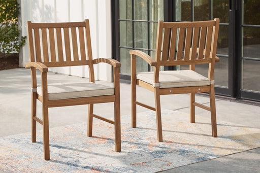 Janiyah Outdoor Dining Arm Chair (Set of 2) - Furniture World