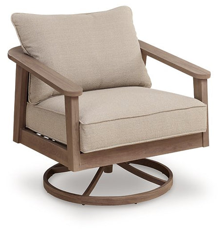 Harmony Headlands Outdoor Swivel Lounge with Cushion - Furniture World
