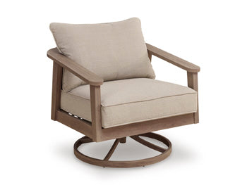 Harmony Headlands Outdoor Swivel Lounge with Cushion - Furniture World