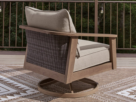 Harmony Headlands Outdoor Swivel Lounge with Cushion - Furniture World