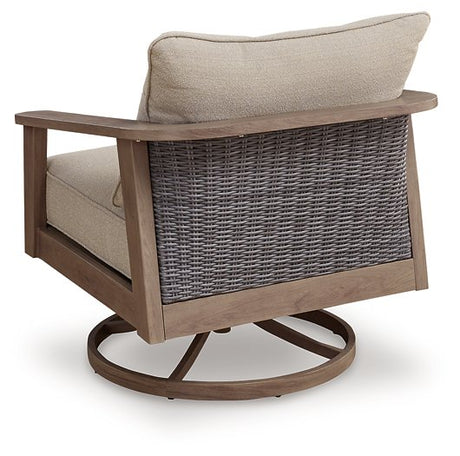 Harmony Headlands Outdoor Swivel Lounge with Cushion - Furniture World