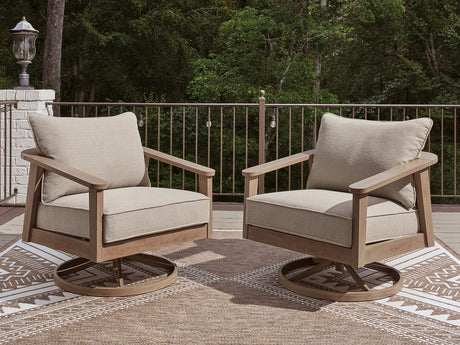 Harmony Headlands Outdoor Swivel Lounge with Cushion - Furniture World
