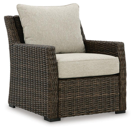 Brook Ranch Outdoor Lounge Chair with Cushion - Furniture World