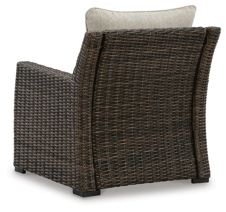 Brook Ranch Outdoor Lounge Chair with Cushion - Furniture World