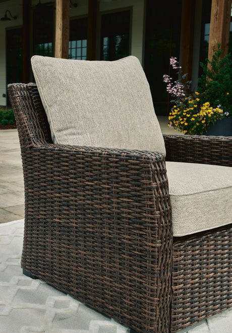 Brook Ranch Outdoor Lounge Chair with Cushion - Furniture World