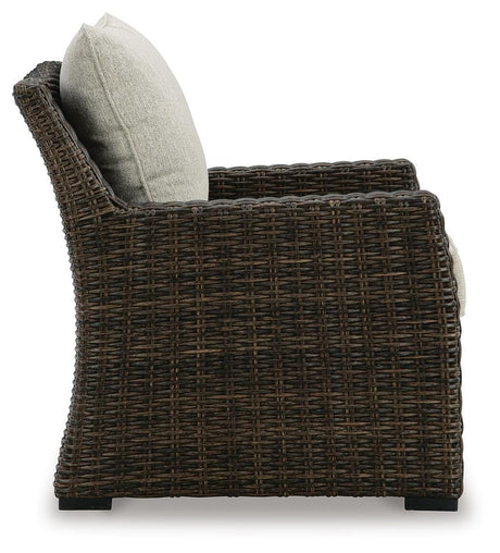 Brook Ranch Outdoor Lounge Chair with Cushion - Furniture World