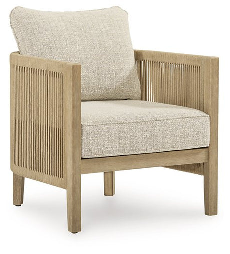Spooners Cove Outdoor Lounge Chair with Cushion (Set of 2) - Furniture World