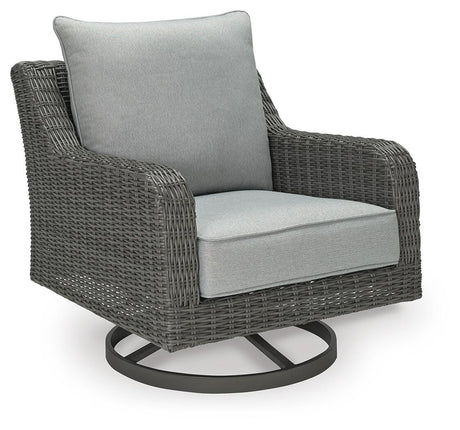 Elite Park Outdoor Swivel Lounge with Cushion - Furniture World