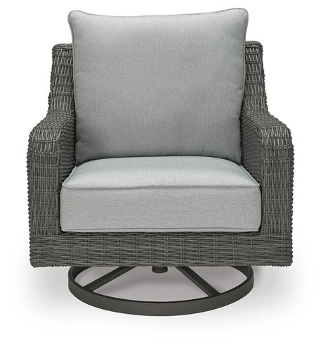 Elite Park Outdoor Swivel Lounge with Cushion - Furniture World