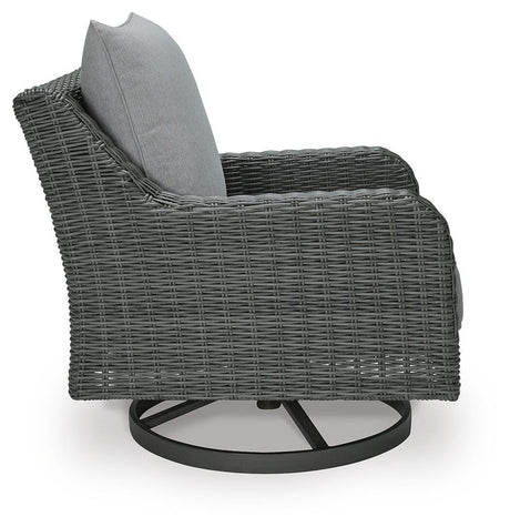Elite Park Outdoor Swivel Lounge with Cushion - Furniture World