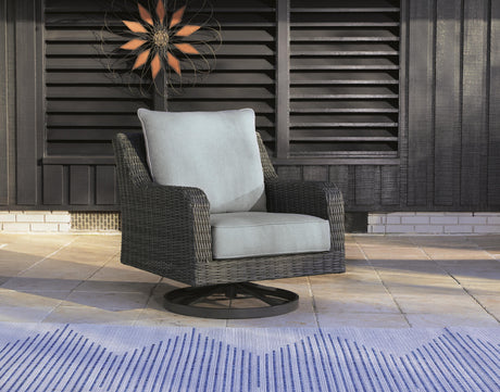 Elite Park Outdoor Swivel Lounge with Cushion - Furniture World