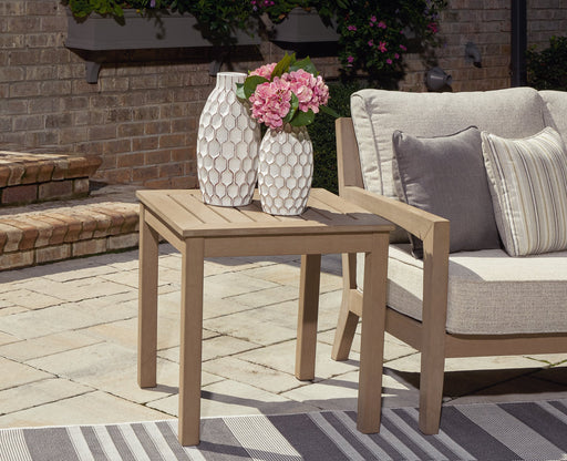 Hallow Creek Outdoor End Table - Furniture World