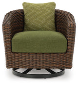 Horizon Hall Outdoor Swivel Lounge Chair with Cushion - Furniture World