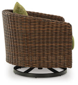 Horizon Hall Outdoor Swivel Lounge Chair with Cushion - Furniture World