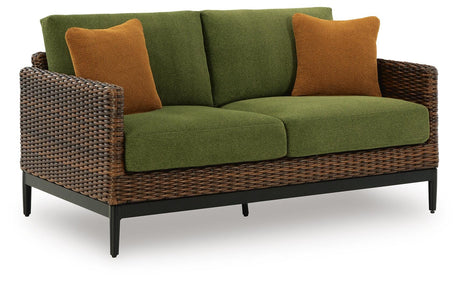 Horizon Hall Outdoor Loveseat with Cushion - Furniture World