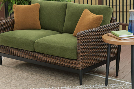 Horizon Hall Outdoor Loveseat with Cushion - Furniture World
