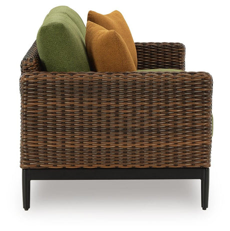 Horizon Hall Outdoor Loveseat with Cushion - Furniture World