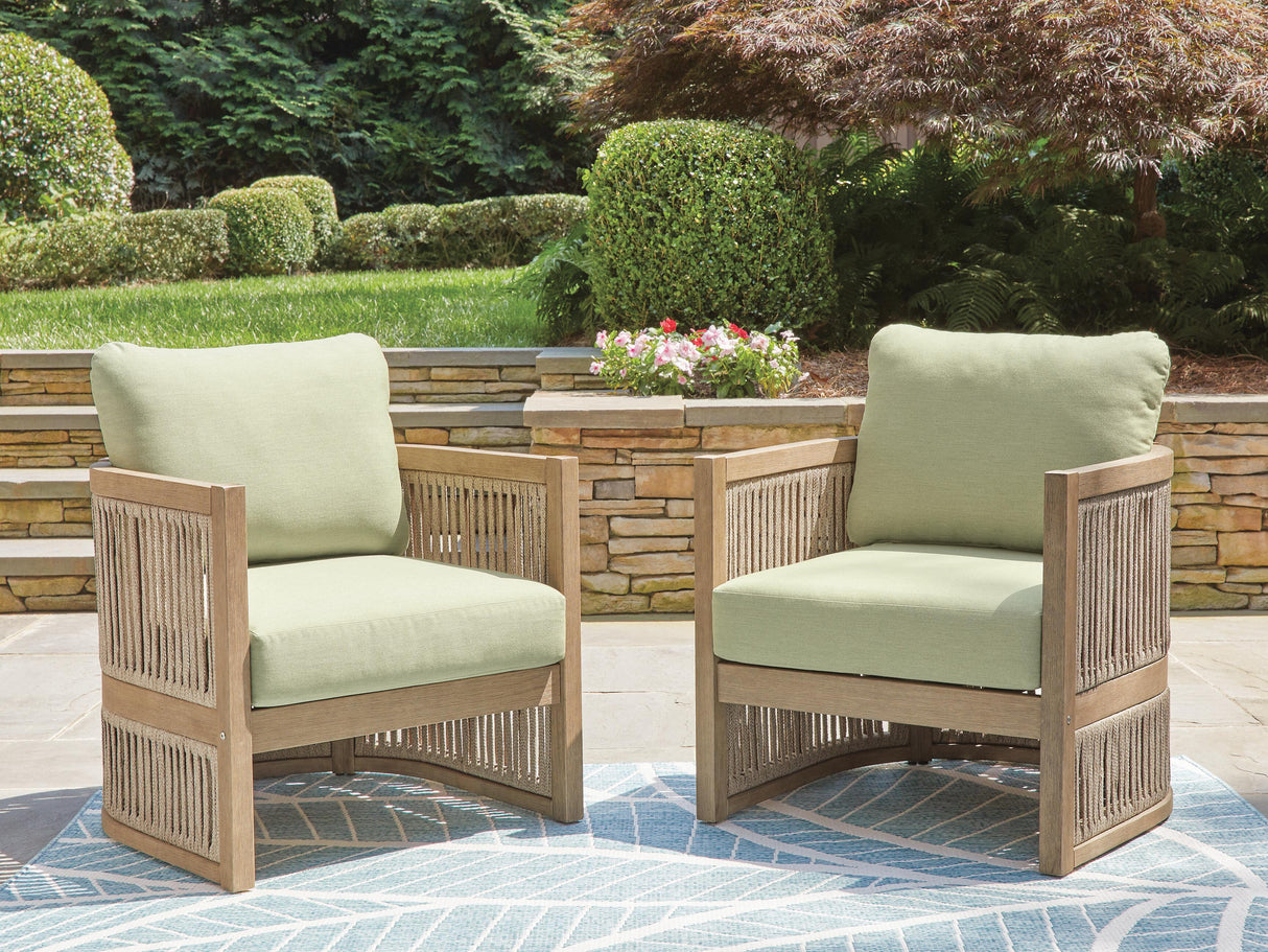 Serena Shores Outdoor Lounge Chair (Set of 2) - Furniture World