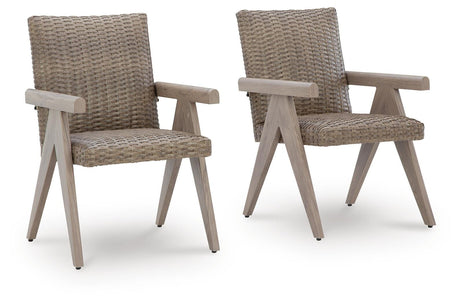 Cliff Trails Outdoor Arm Chair (Set of 2) - Furniture World