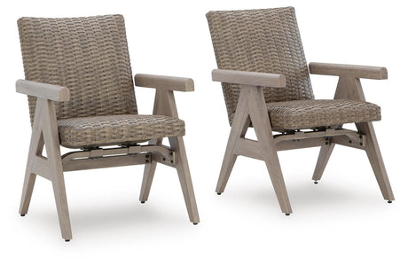 Cliff Trails Outdoor Rocking Arm Chair (Set of 2) - Furniture World