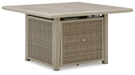 Cliff Trails Fire Pit Table - Furniture World