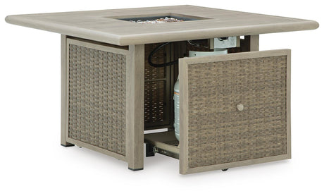 Cliff Trails Fire Pit Table - Furniture World