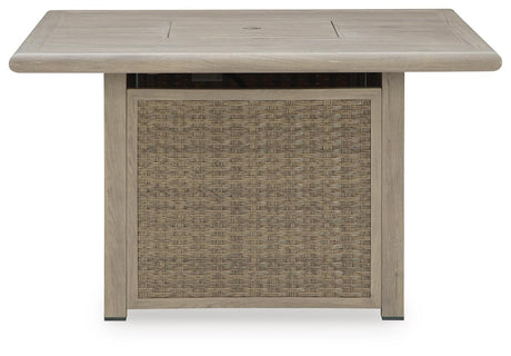 Cliff Trails Fire Pit Table - Furniture World