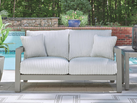 Hurley Park Outdoor Loveseat with Cushion - Furniture World