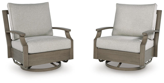 Rainier Ranch Outdoor Swivel Glider Chair with Cushion image