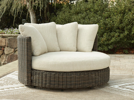 Kimora Outdoor Swivel Lounge Chair with Cushion - Furniture World