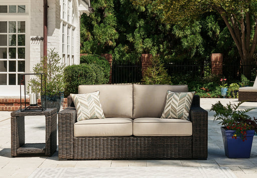 Coastline Bay Outdoor Loveseat with Cushion - Furniture World