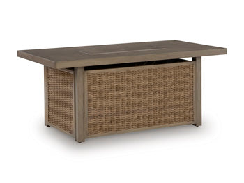 Laguna Heights Outdoor Fire Pit Table - Furniture World