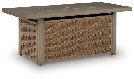 Laguna Heights Outdoor Fire Pit Table - Furniture World