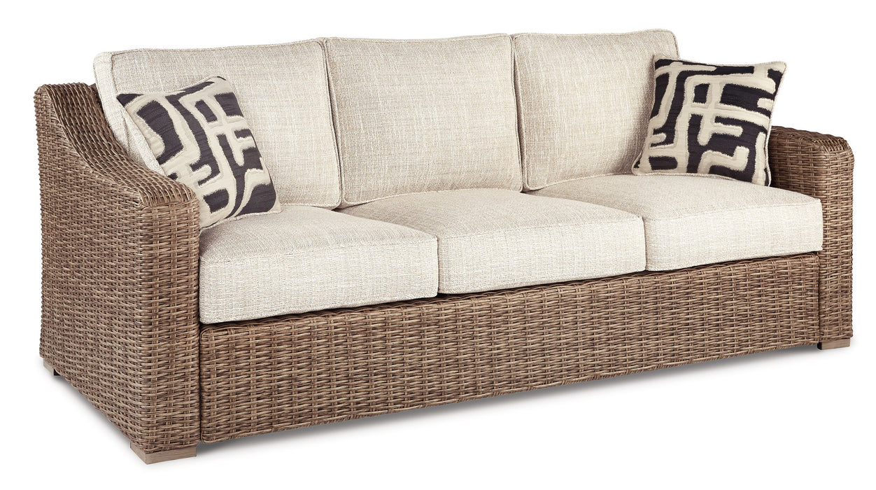 Beachcroft Outdoor Sofa, Lounge Chairs and Fire Pit - Furniture World