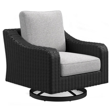Beachcroft Outdoor Swivel Lounge with Cushion - Furniture World