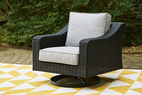 Beachcroft Outdoor Swivel Lounge with Cushion - Furniture World