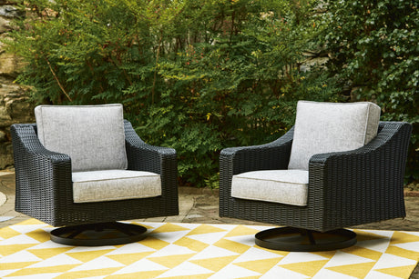 Beachcroft Outdoor Swivel Lounge with Cushion - Furniture World