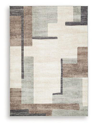 Larkport Washable Area Rug - Furniture World