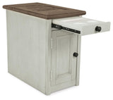 Bolanburg Chairside End Table with USB Ports & Outlets