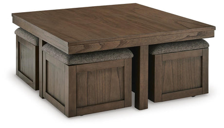 Boardernest Coffee Table with 4 Stools - Furniture World
