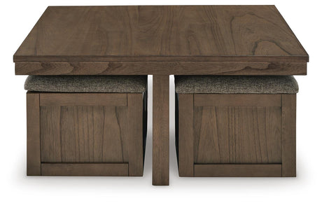 Boardernest Coffee Table with 4 Stools - Furniture World