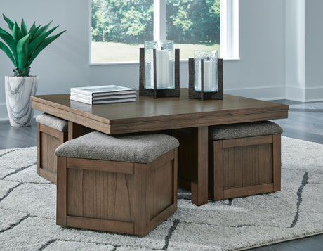 Boardernest Coffee Table with 4 Stools - Furniture World