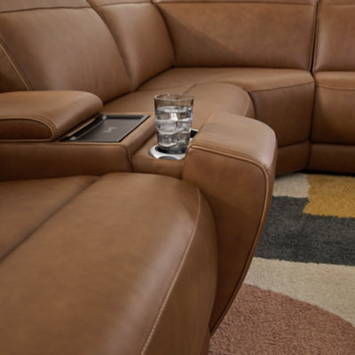 Magic Man 5-Piece Power Reclining Sectional - Furniture World