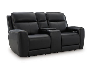 5Z-Comfort Power Reclining Loveseat with Console - Furniture World