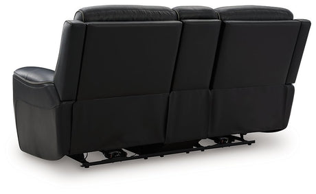 5Z-Comfort Power Reclining Loveseat with Console - Furniture World