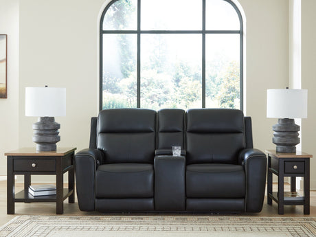 5Z-Comfort Power Reclining Loveseat with Console - Furniture World