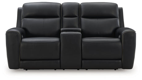 5Z-Comfort Power Reclining Loveseat with Console - Furniture World