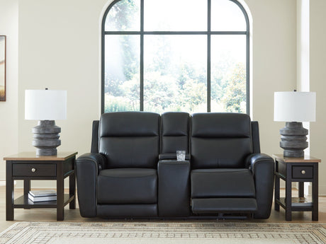 5Z-Comfort Power Reclining Loveseat with Console - Furniture World