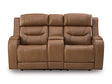 Knightington Power Reclining Loveseat with Audio Seating - Furniture World
