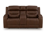 Knightington Power Reclining Loveseat with Audio Seating - Furniture World